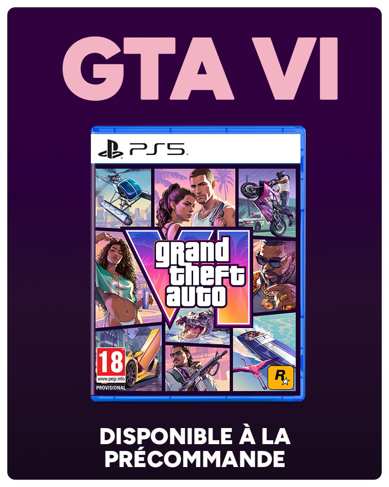 Jeu PS5 Grand Theft Auto VI disponible à la précommande.