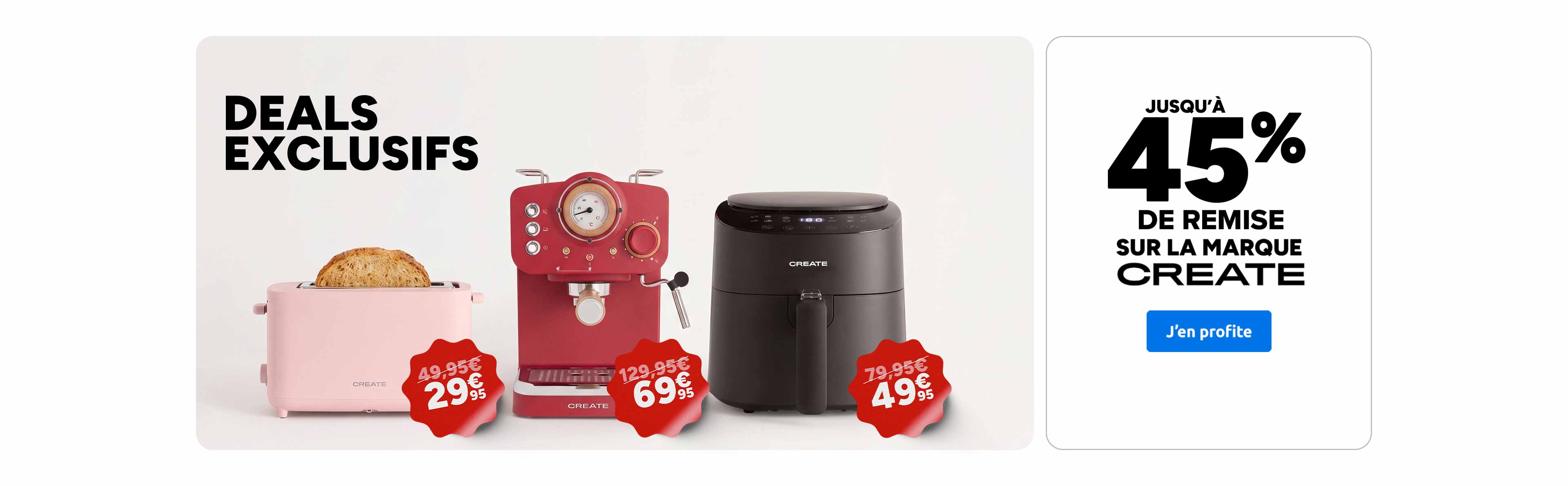 Deals exclusifs : Jusqu'à 45% de remise sur la marque Create.