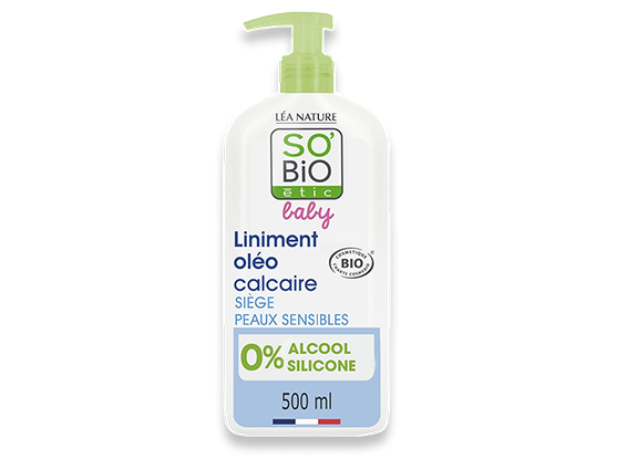 Flacon de liniment oléo-calcaire bio SO'BiO étic baby.