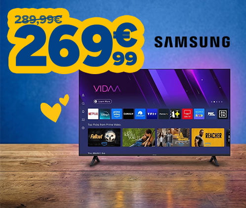 Téléviseur Samsung à 269,99€ au lieu de 289,99€