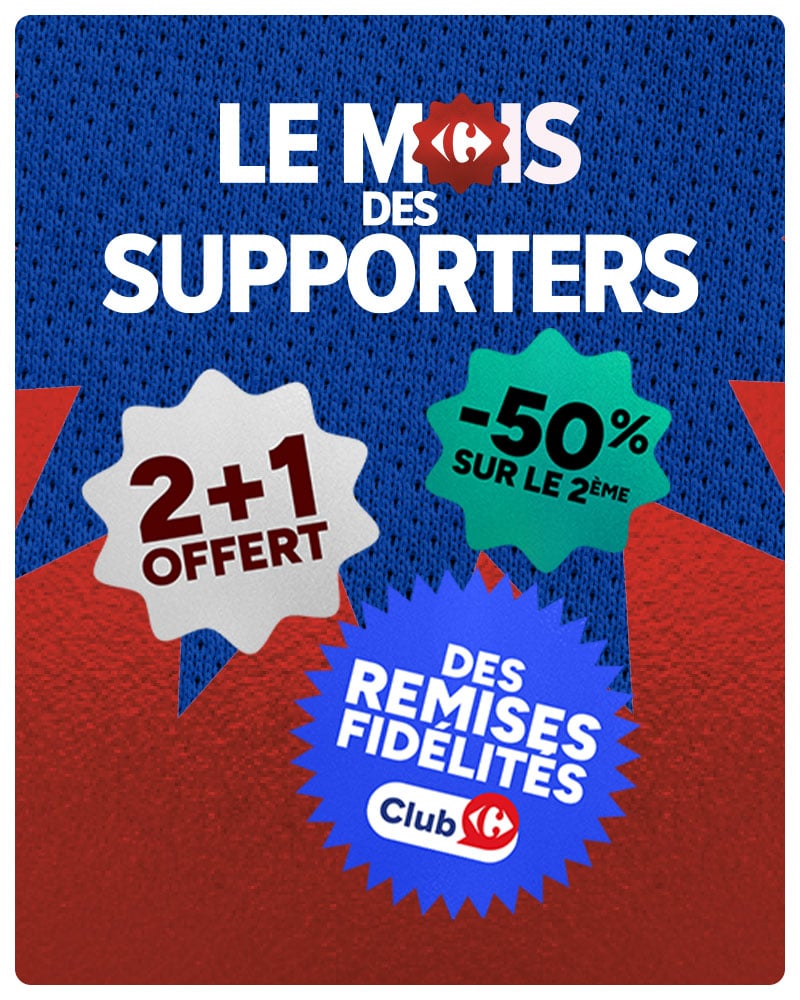 Le Mois des Supporters : 2+1 offert, -50% sur le 2ème, des remises fidélités Clu