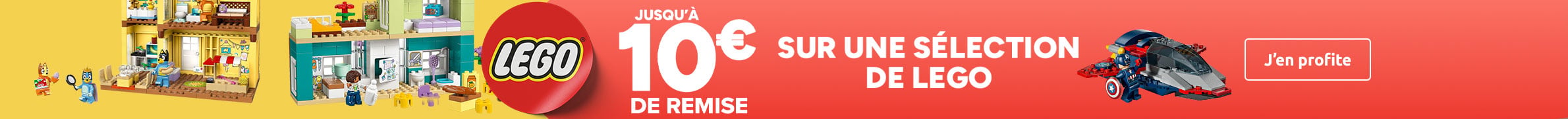 Lego : jusqu'à 10 € de remise sur une sélection de Lego