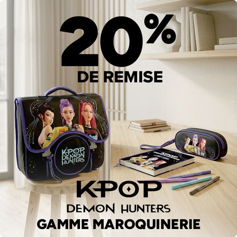 20% de remise K-Pop Demon Hunters gamme maroquinerie