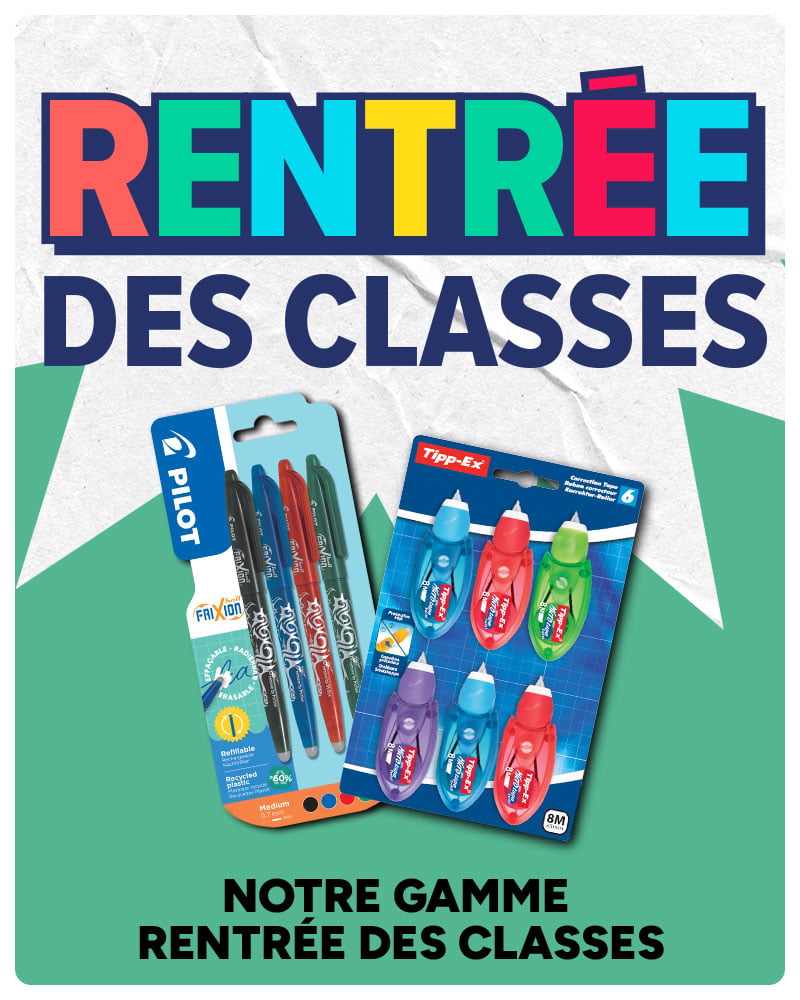 Rentrée des classes : notre gamme rentrée des classes.