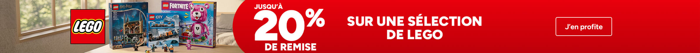 Jusqu'à 20% de remise sur une sélection de Lego