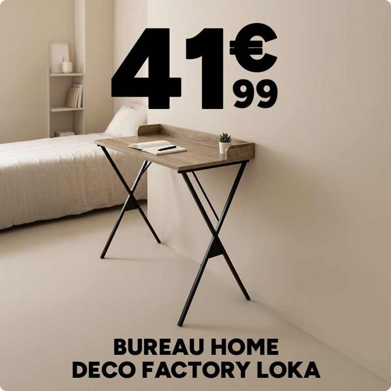 Bureau Loka Home Deco Factory à 41,99€