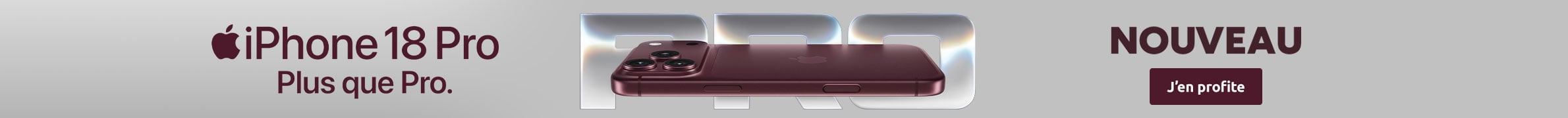 Nouveau iPhone 18 Pro : Plus que Pro.