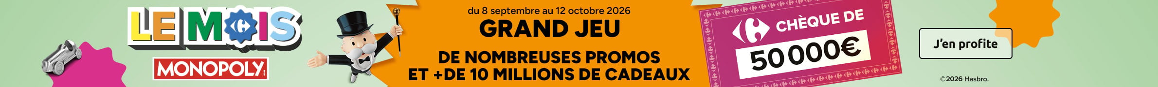 Le Mois Monopoly Carrefour : Grand jeu, promos et + de 10 millions de cadeaux