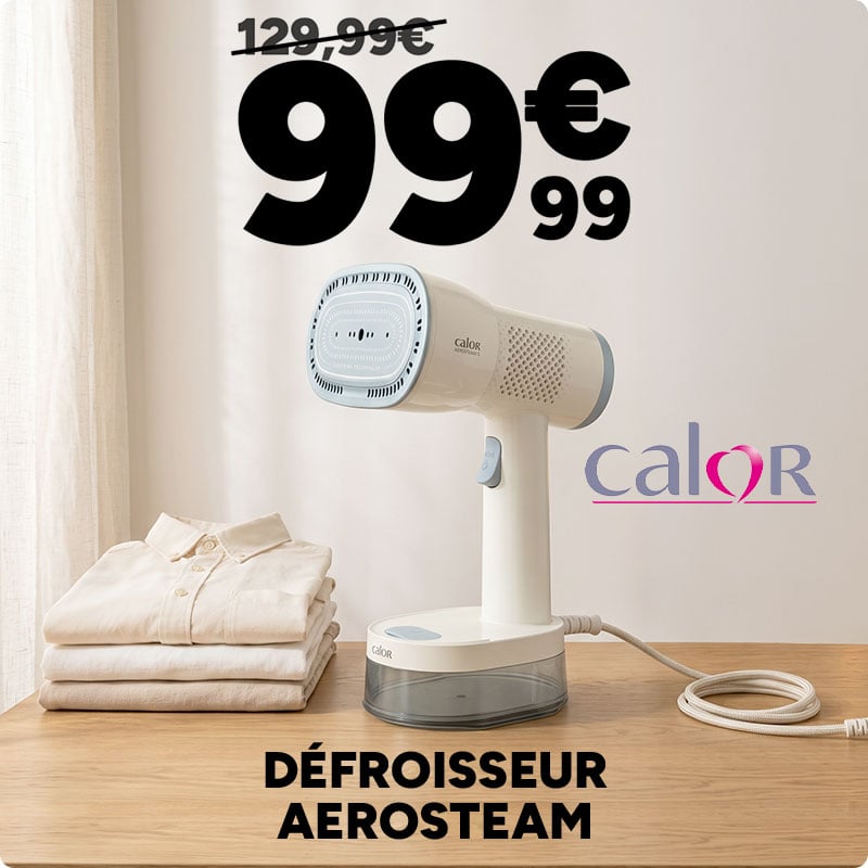 Défroisseur Aerosteam Calor à 99,99€ au lieu de 129,99€.