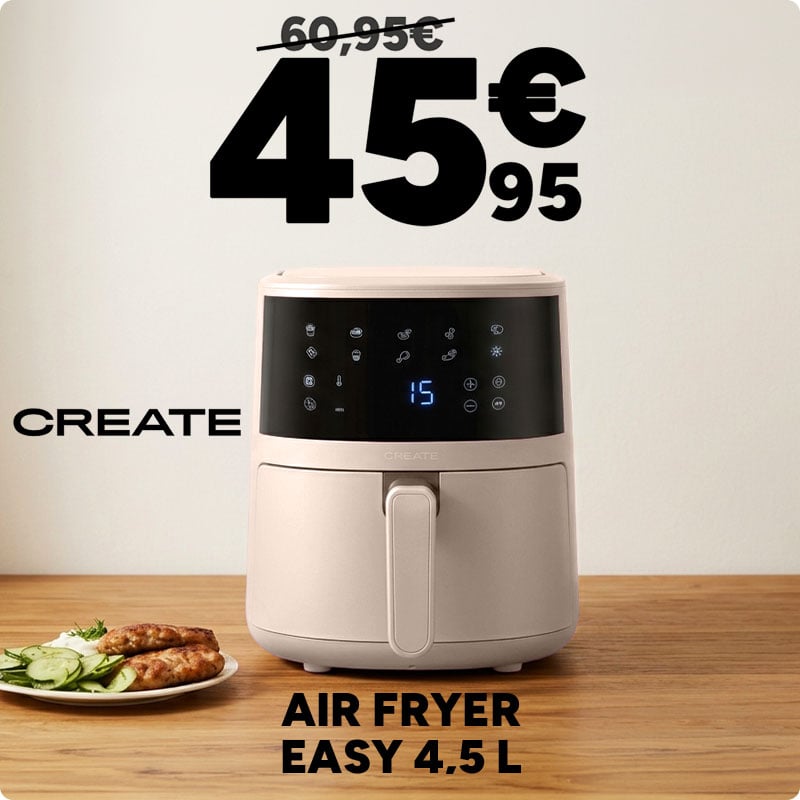Create Air Fryer Easy 4,5 L à 45,95€ au lieu de 60,95€