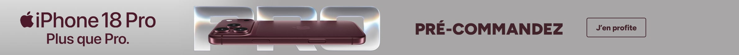 iPhone 18 Pro : Pré-commandez dès maintenant