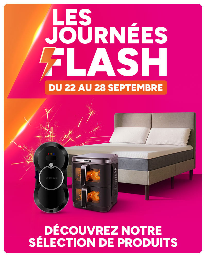 Les Journées Flash du 22 au 28 septembre : découvrez notre sélection de produits