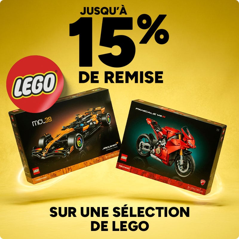 Jusqu'à 15% de remise sur une sélection de Lego.