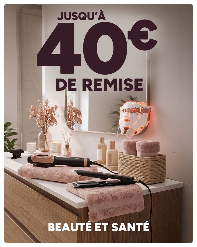 Jusqu'à 40€ de remise Beauté et Santé