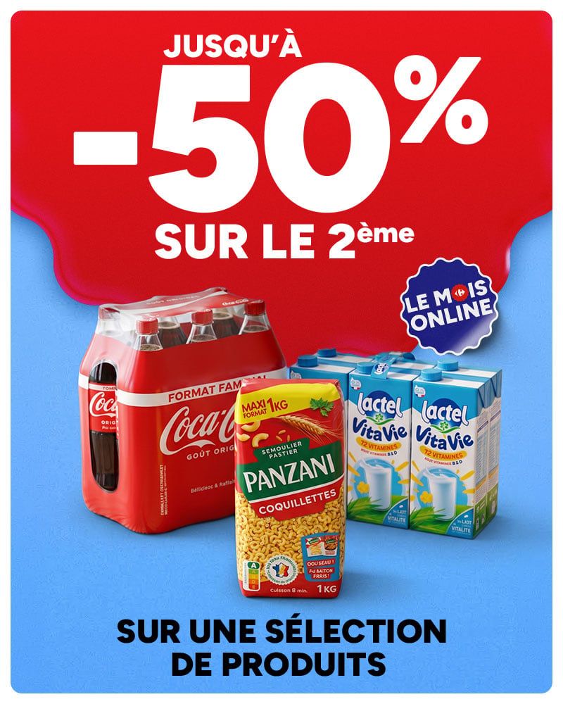 Le Mois Online : Jusqu'à -50% sur le 2ème sur une sélection de produits