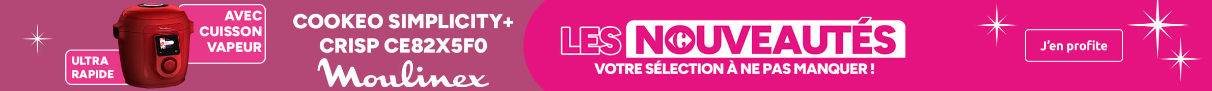 Les Nouveautés : Multicuiseur Cookeo Simplicity+ Crisp Moulinex