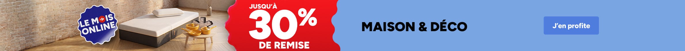 Le Mois Online : jusqu'à 30% de remise sur la sélection Maison et Déco.