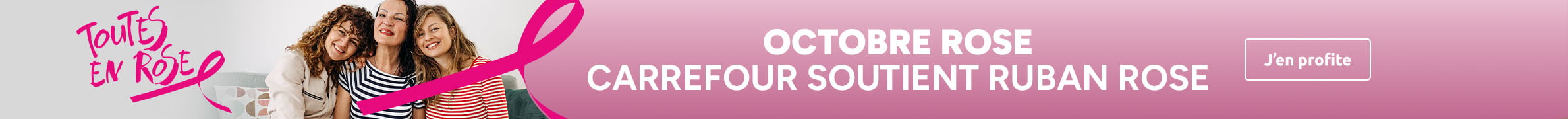 Octobre Rose : Carrefour soutient Ruban Rose
