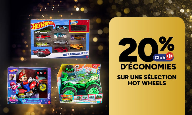 20% d'économies sur une sélection Hot Wheels