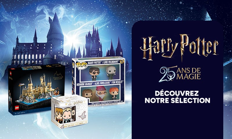 Harry Potter 25 ans de magie lego funko pop mug