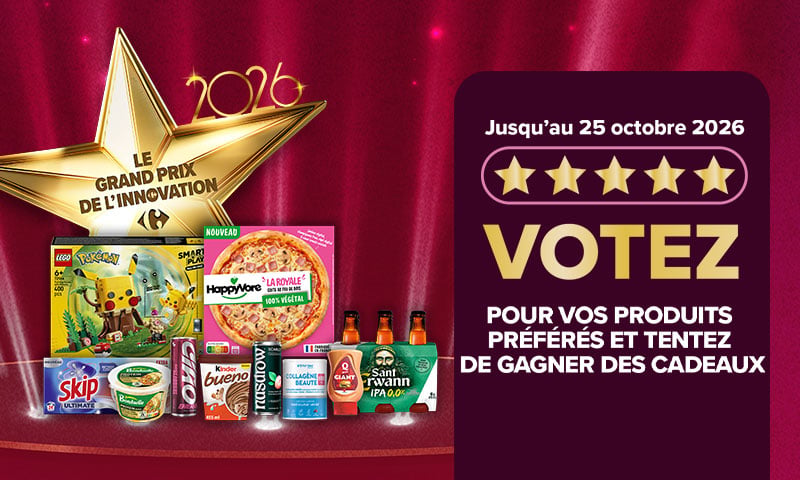 Grand Prix de l'Innovation 2026 : votez pour vos produits préférés jusqu'au 25/1