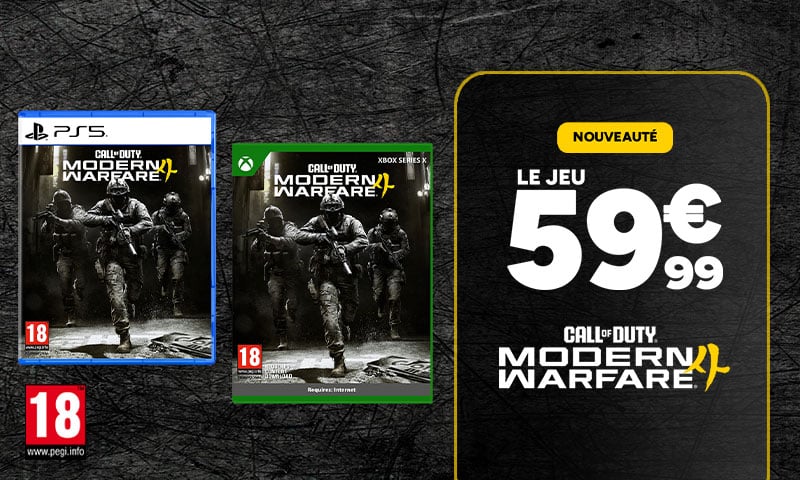 Call of Duty Modern Warfare 4 : le jeu à 59,99 €. Déconseillé aux moins de 18 an