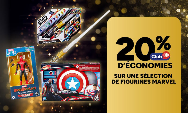 20% d'économies sur une sélection de figurines Marvel