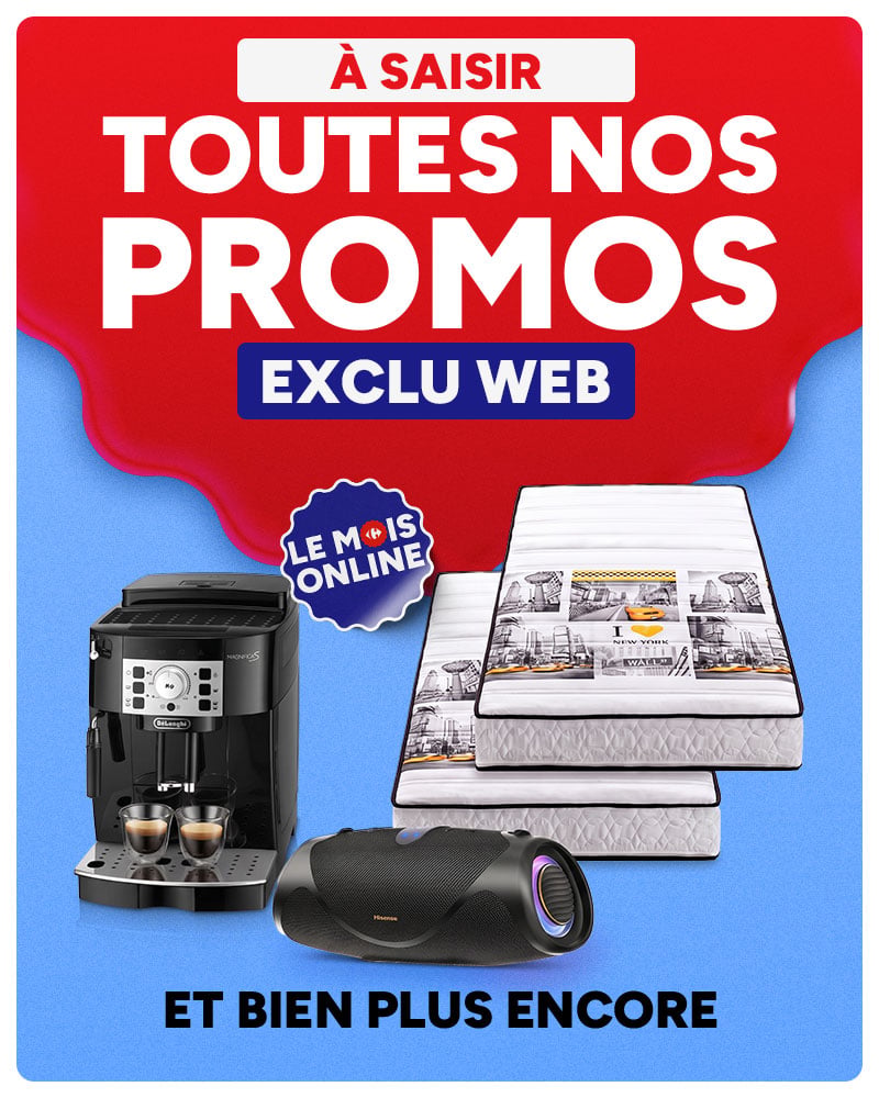 À saisir toutes nos promos Exclu Web Le Mois Online et bien plus encore.