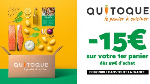Un panier de recettes à cuisiner livré chez vous.