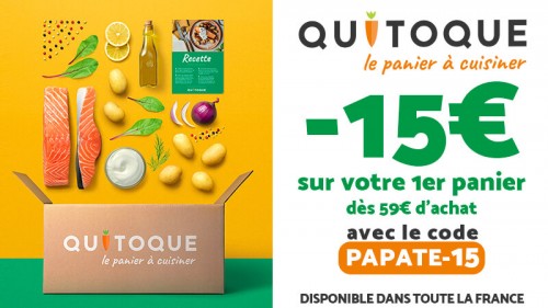 Un panier de recettes à cuisiner livré chez vous