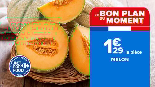 Melon 1€29 la pièce