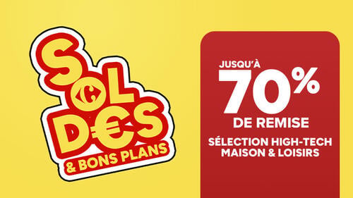 Soldes et bons plans : jusqu'à 70% de remise sur une sélection High-tech, maison et loisirs