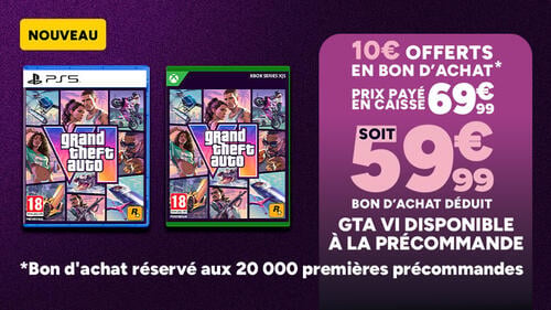 Précommandez le jeu GTA VI sur PS5 et Xbox Series X