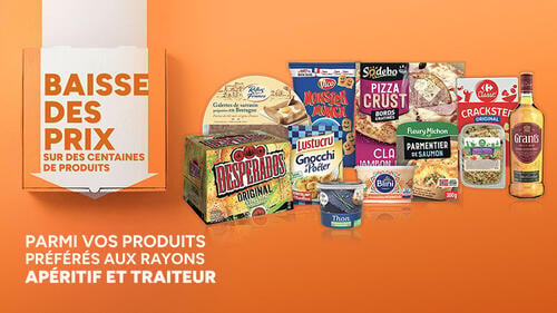 Baisse des prix sur des centaines de produits parmi vos produits préférés aux rayons apéritif et traiteur