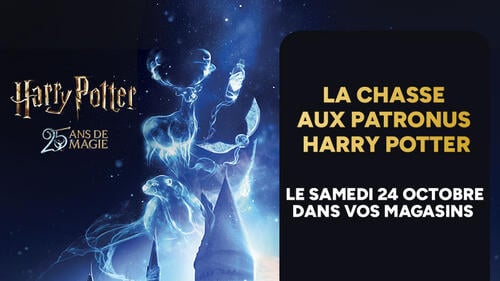 La chasse aux Patronus Harry Potter le samedi 24 octobre en magasin.